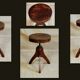 Workshop or piano swiveling stool 50s