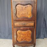 Louis XV Standing Man in Walnut and Ash Burl