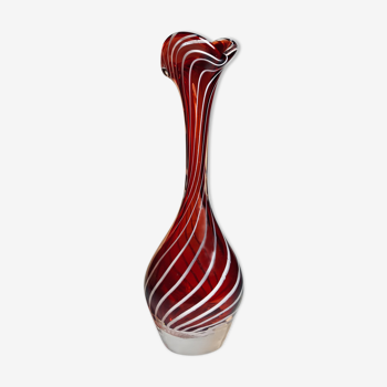 Murano Glass Vase Italy, The '70s