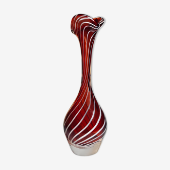 Vase en verre de Murano Italie les années 70