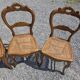 4 chaises style Louis XV en merisier