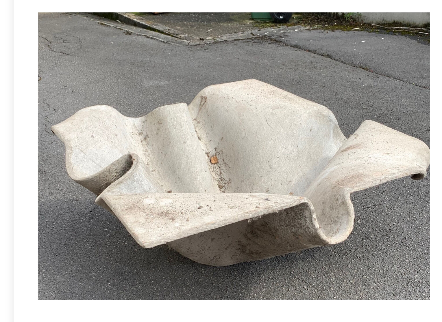 Jardinière Willy Guhl édition Eternit