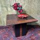 Brutalist retro vintage stone coffee table