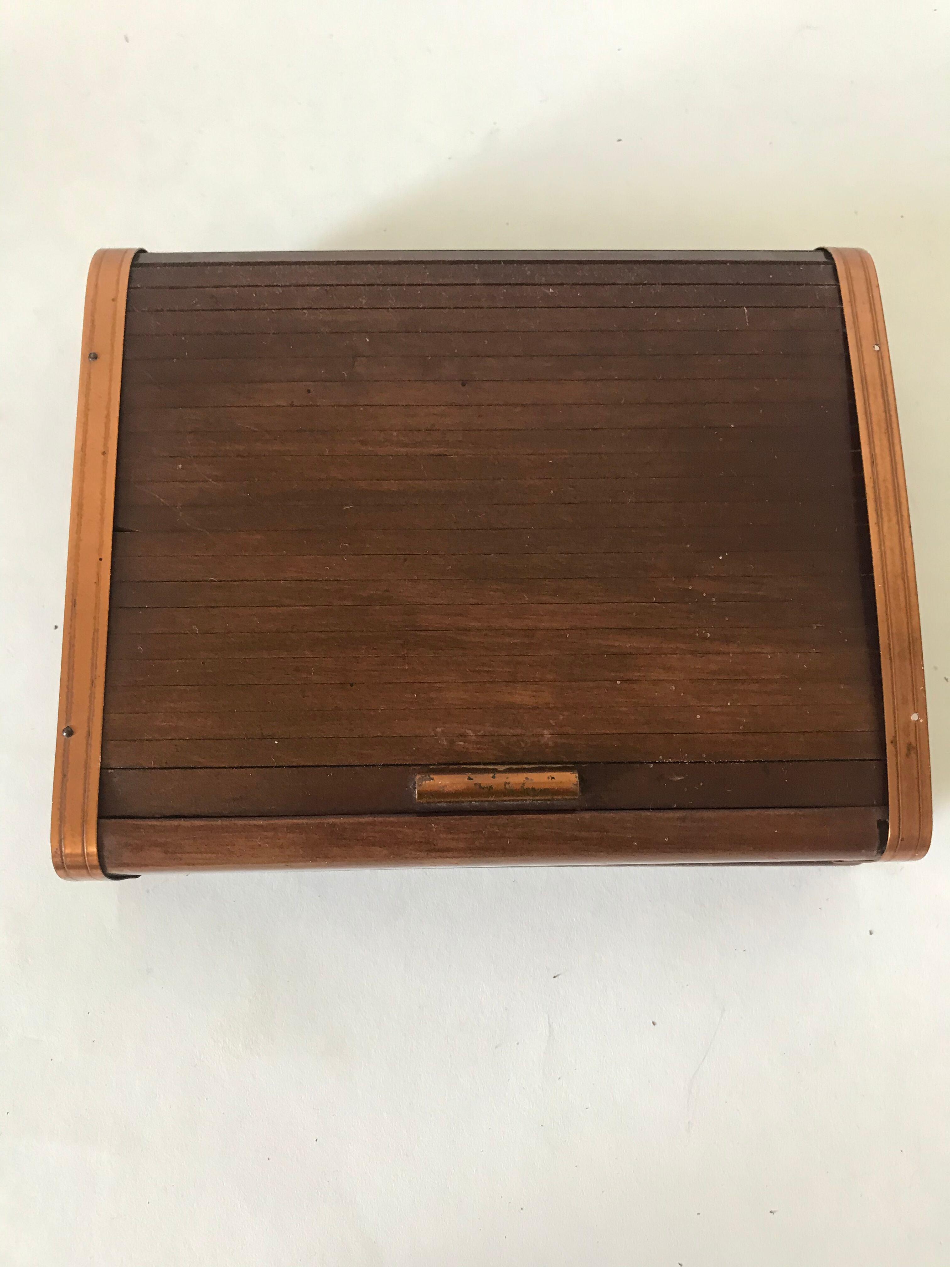 Boîte bois et cuivre