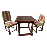 Table de jeux style Louis XIII