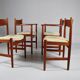 Hans Wegner dining chairs x4. Carl Hansen, Denmark. 1962