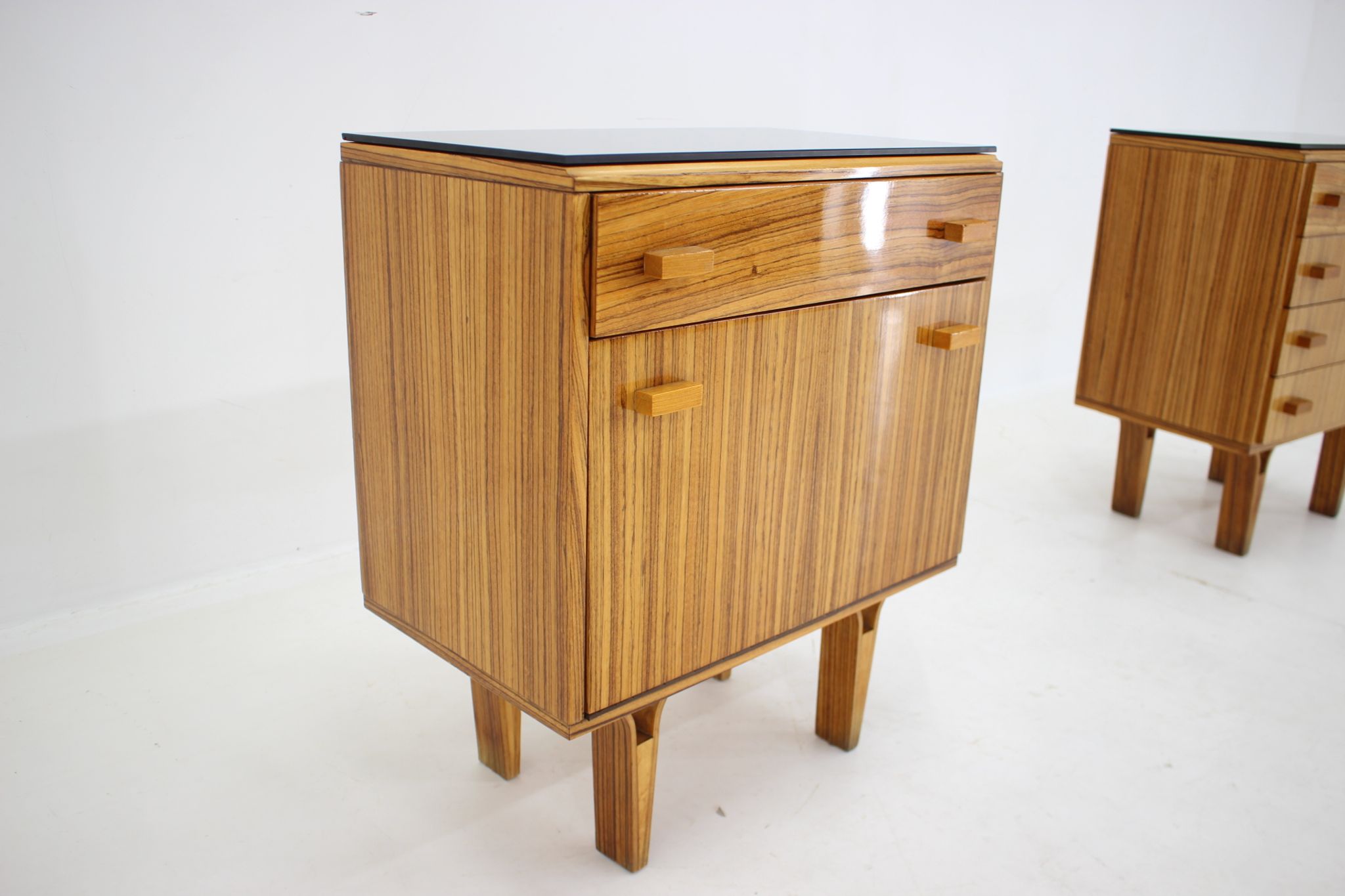 1960s Frantisek Mezulanik Pair of Chest of Drawers, Czechoslovakia