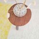 Antique wooden tripod stool - saddle