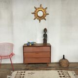 Plain color shoe cabinet of the 50s with compass feet