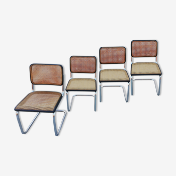 Ensemble de chaises S32 de Marcel Breuer édition Thonet