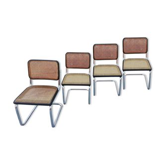 Ensemble de chaises S32 de Marcel Breuer édition Thonet