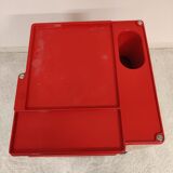 Red Boby storage trolley by Joe Colombo for Bieffeplast