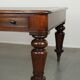 Antique English library table / writing table / desk from the 19th century