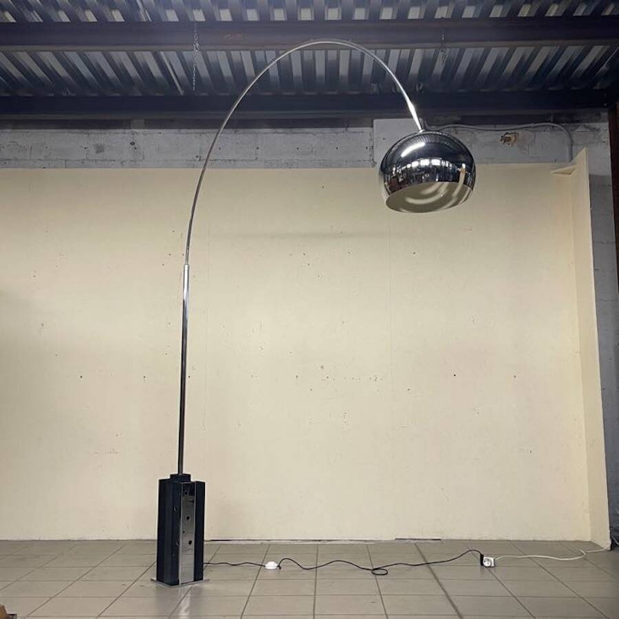 Arc floor lamp attributed to Goffredo Reggiani, 1970s