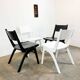 Set of 4 stacking chairs by Casala, beech, 1950s