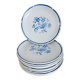 Set of 10 Moulin des Loups dinner plates, Alain