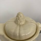 Plain ivory teapot Digoin Sarreguemines