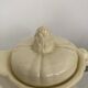 Plain ivory teapot Digoin Sarreguemines