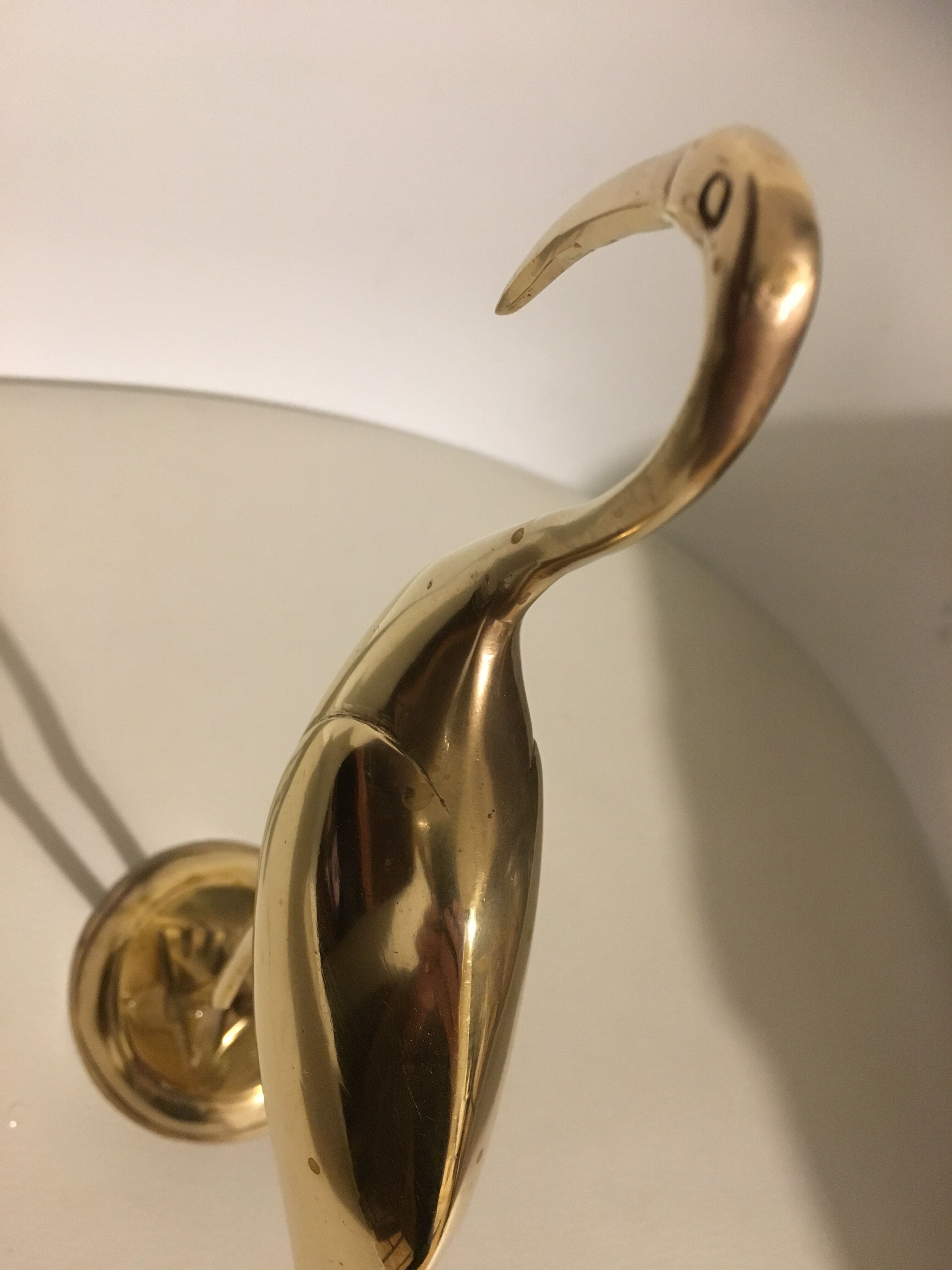 Golden brass Flamingo