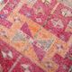 Raspberry Pink Tribal Vintage Runner Rug, Turkish Hallway Carpet,102x322 Cm