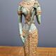 Ancienne sculpture bronze divinité Apsara inde XXe Statue déesse hindoue