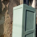 Armoire parisienne patine ancienne menthe