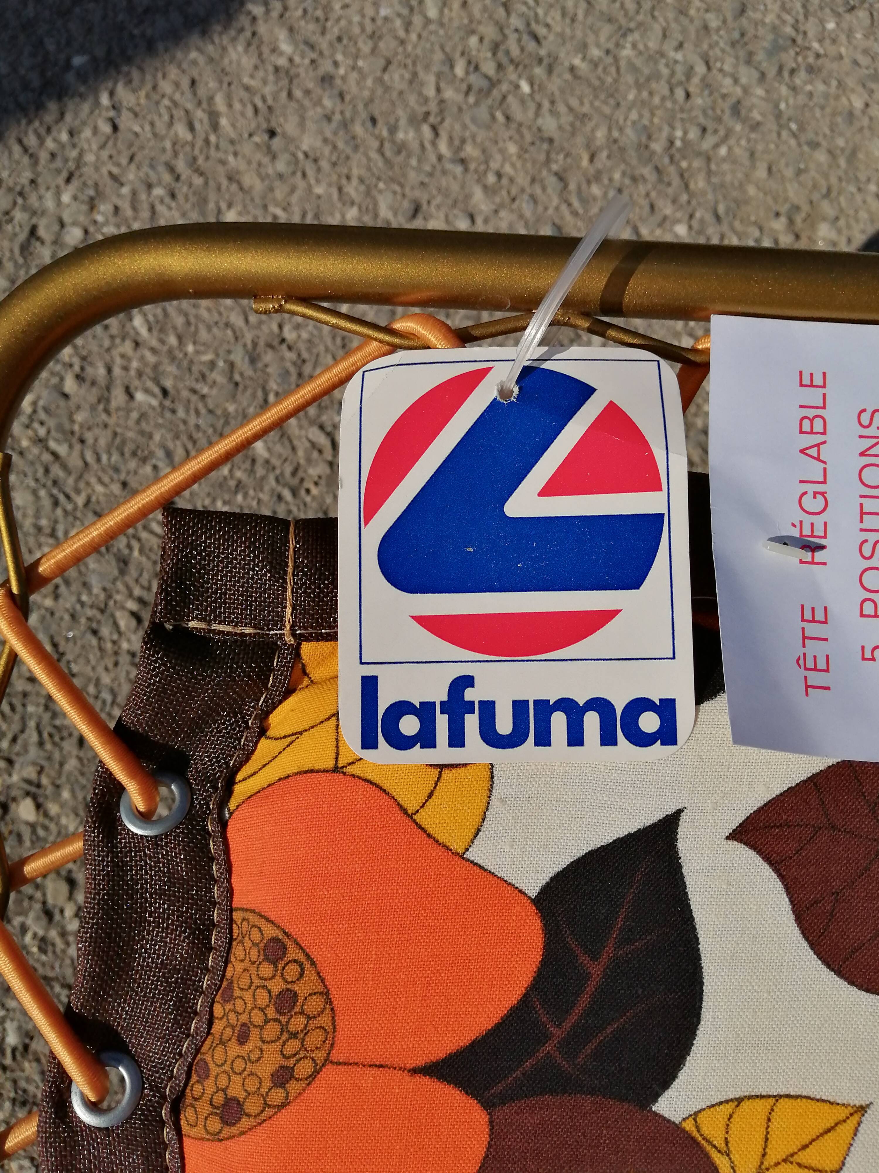 Pair of sun loungers Vintage Lafuma 1970 - NEW