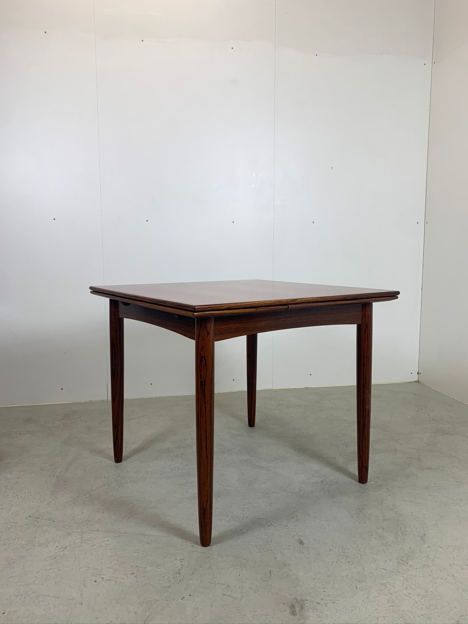 Square dining table in palisander by Lübke, 1960
