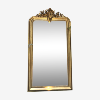 Miroir Louis-Philippe à fronton 150x82,5cm