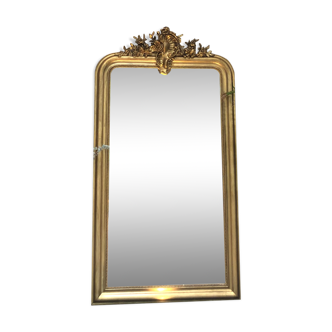 Miroir Louis-Philippe à fronton 150x82,5cm