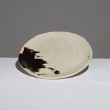 SET OF 4 GLAZED CERAMIC BREAKFAST PLATES