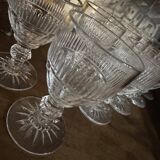 Set of 10 crystal glasses