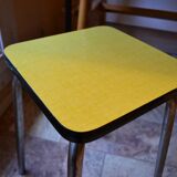 Stool 60 years yellow formica