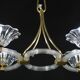Extraordinary Art Deco Murano Glass and Bronze Chandelier by Barovier&Toso, 1950