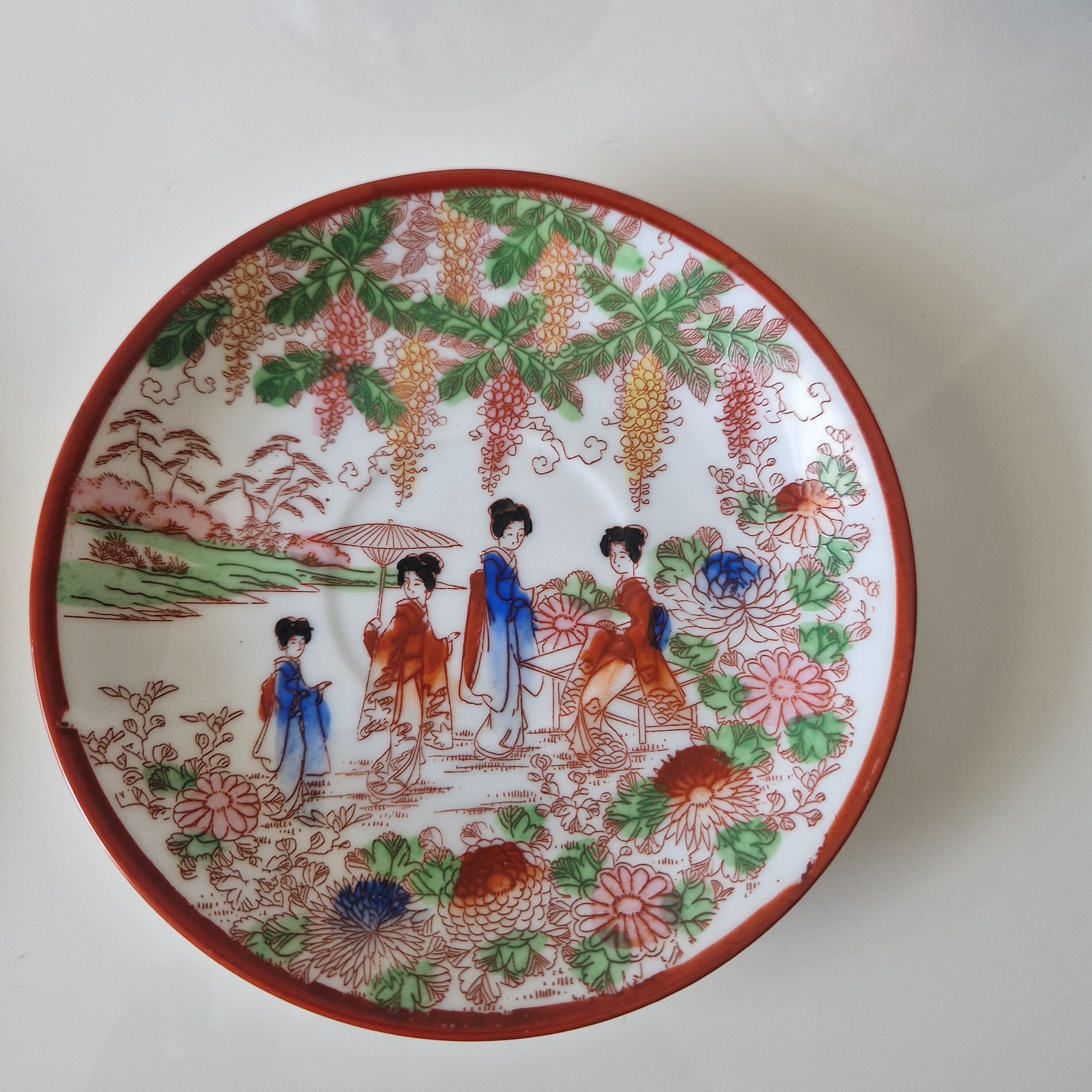 Set of 5 Japanese cups
