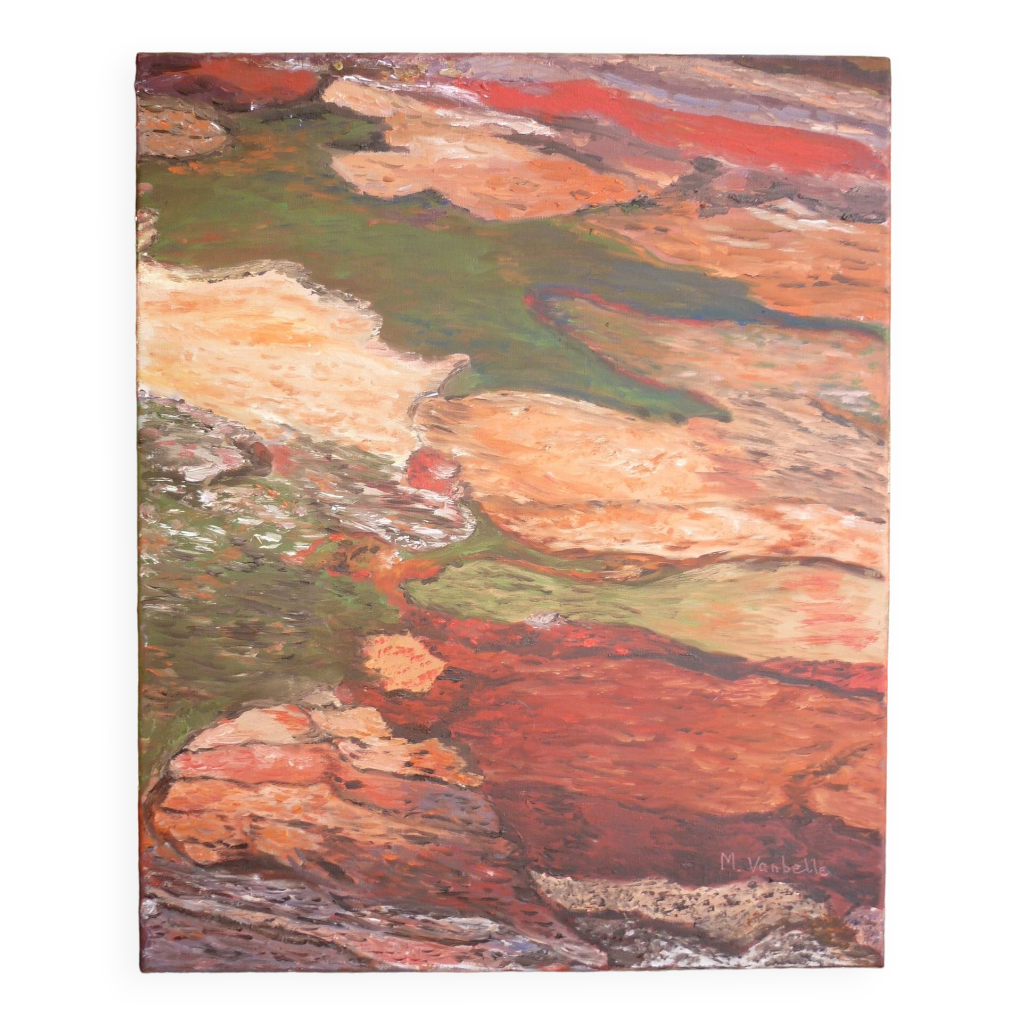 Oil on canvas by M Vanbelle