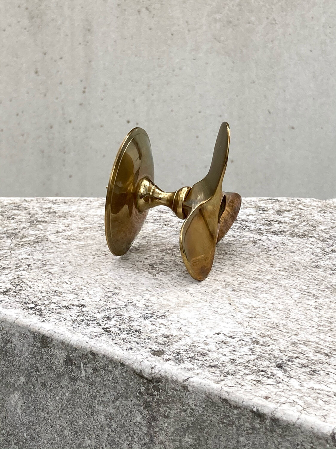 Old helix-shaped candle holder