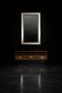 Vintage Mid-Century Scandinavian Modern Ambassador Console with Mirror