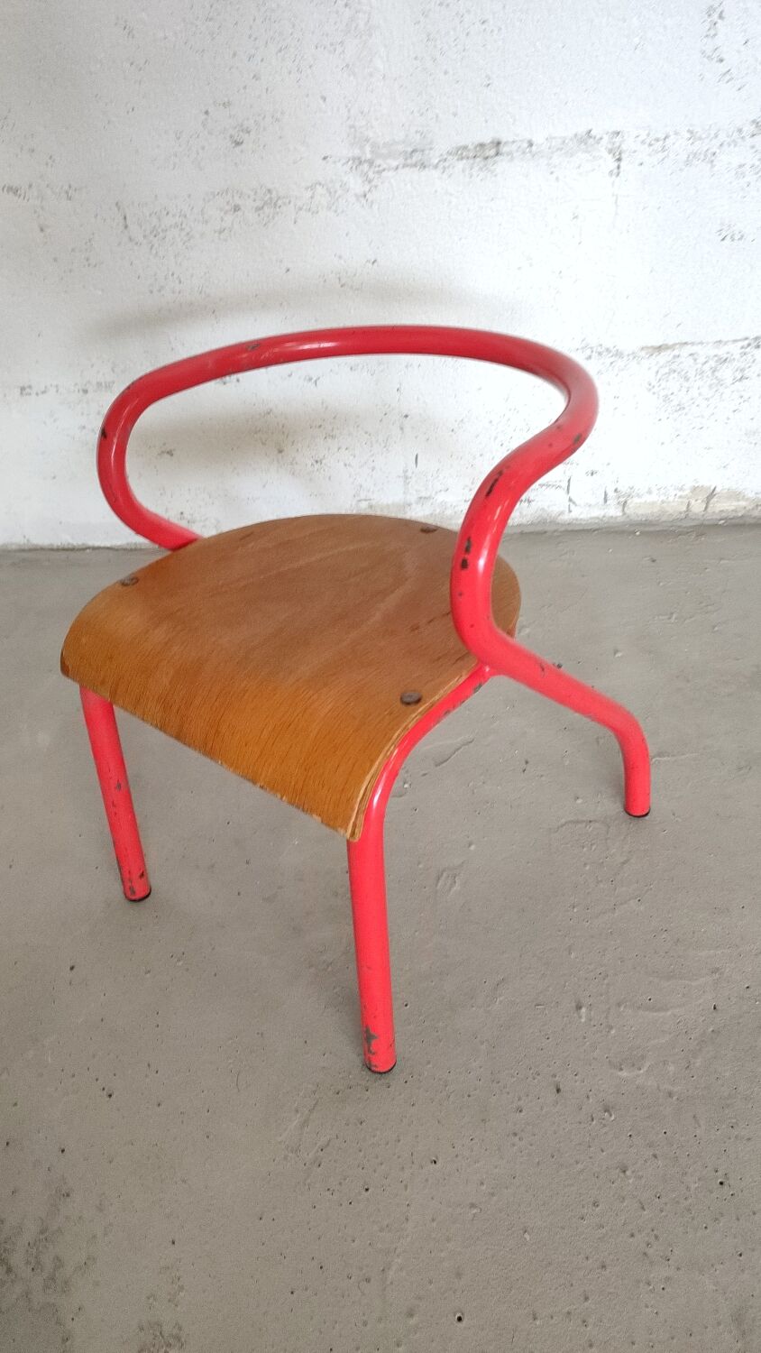 Chaise enfant Jacques Hitier vintage