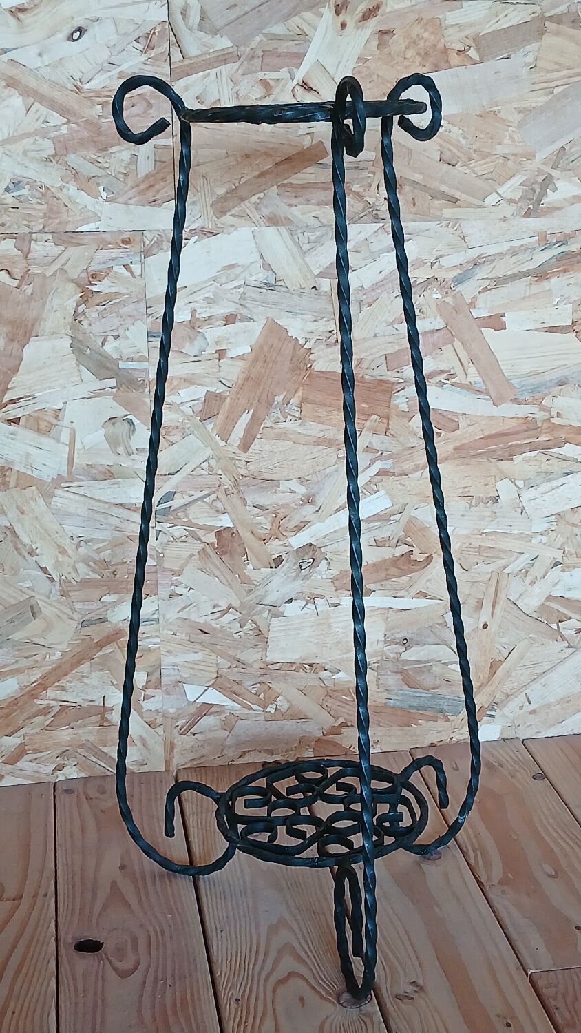 Wrought iron side table from the 1950s.