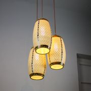 Ceramic pendant light 1980s, set of 3