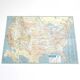 Vintage map USA 1970 America