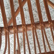 Paire de fauteuils en rotin vintage circa années 70