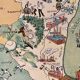 Vintage poster illustrated map of Alsace 1945 - JP Pinchon