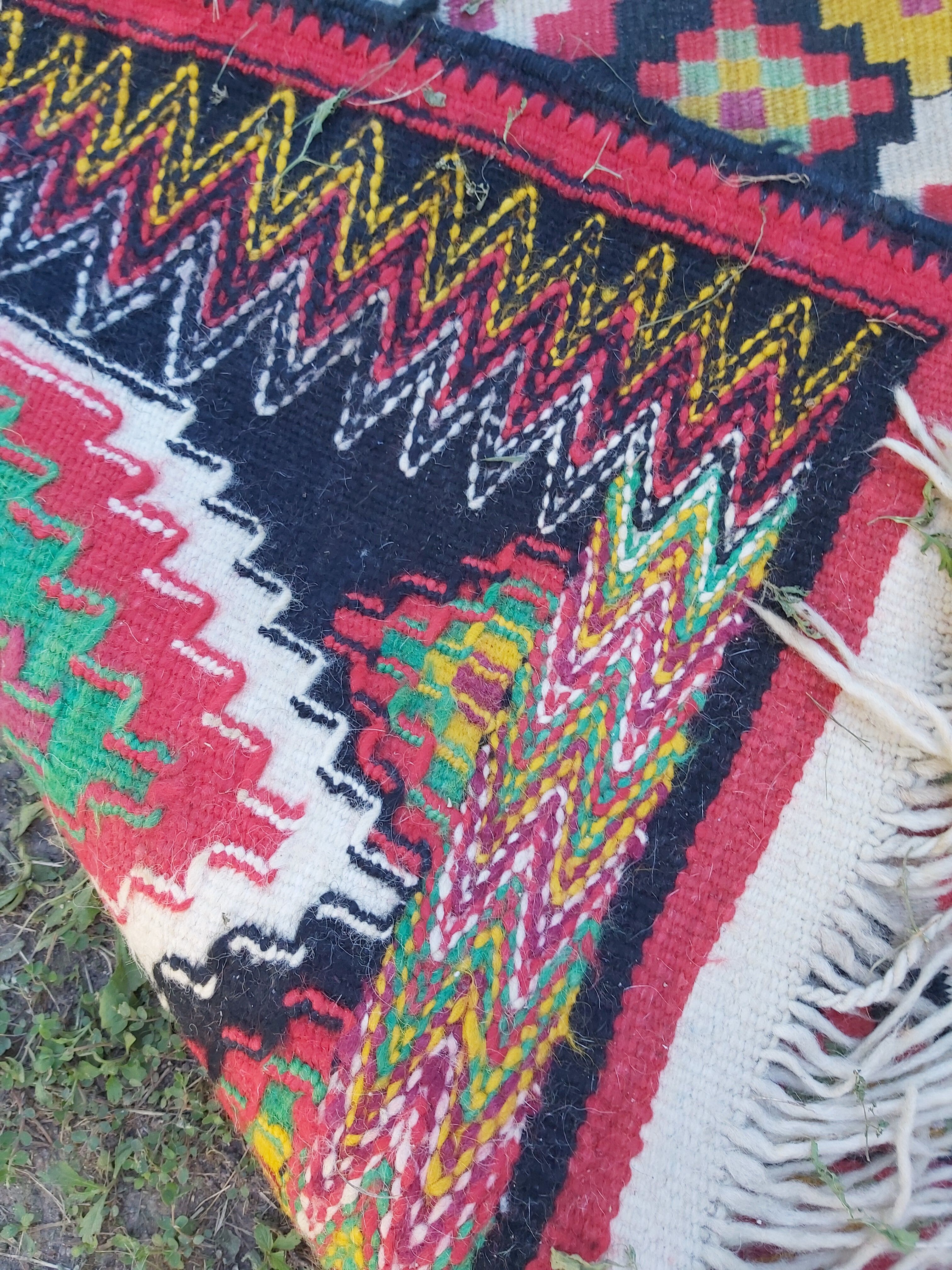Berber kilim in hand-woven wool 120x260cm