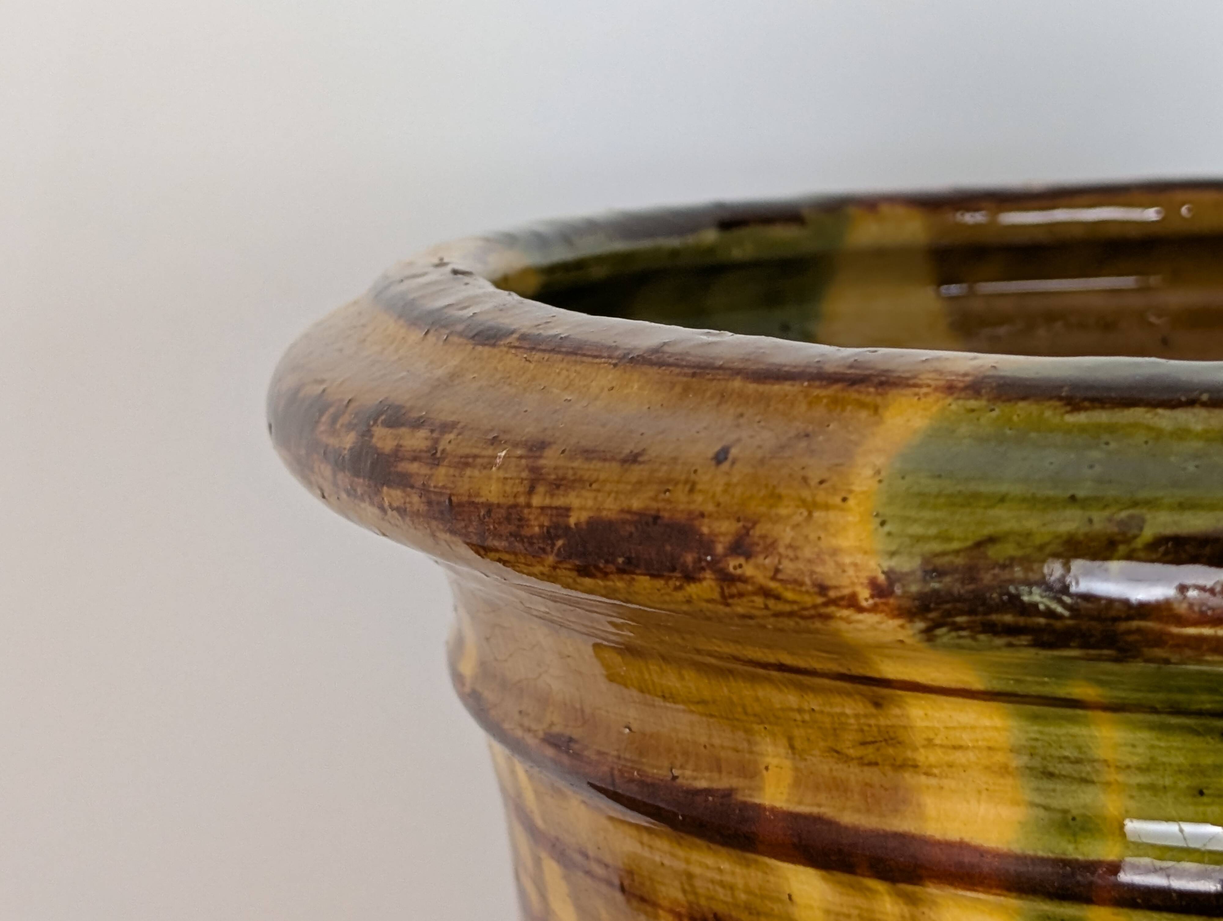 Uzes glazed earthenware planter