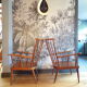 Pair of Baumann fan chairs