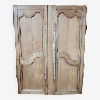 1 paire de portes d'armoire ancienne