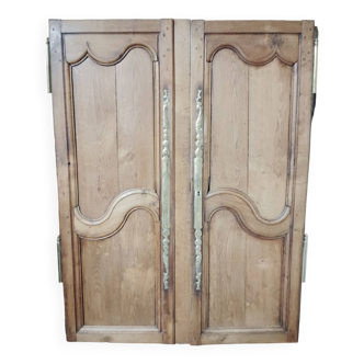 1 paire de portes d'armoire ancienne