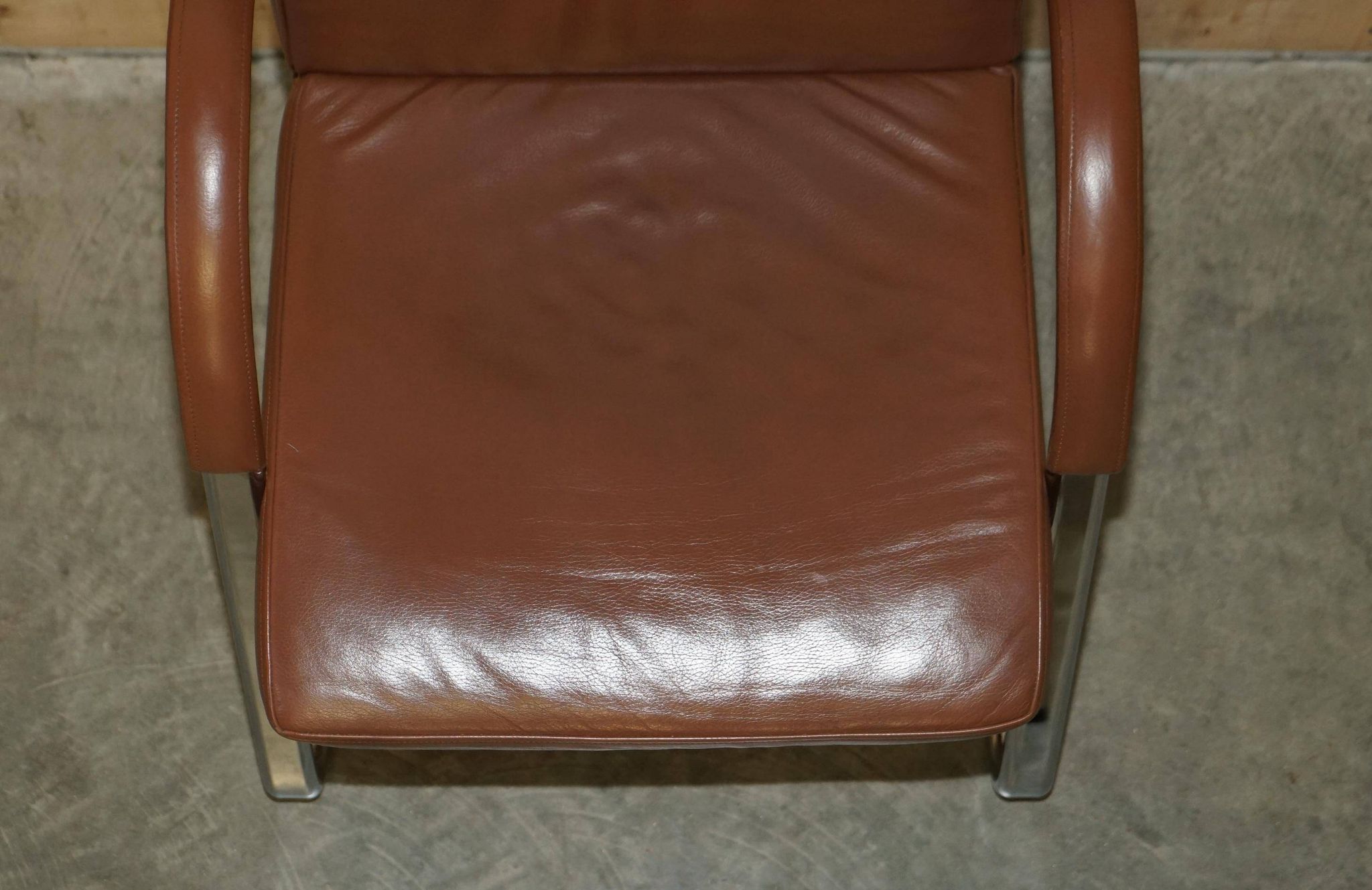 Fauteuil de bureau William Hands Orion en cuir, style Mid-Century Modern